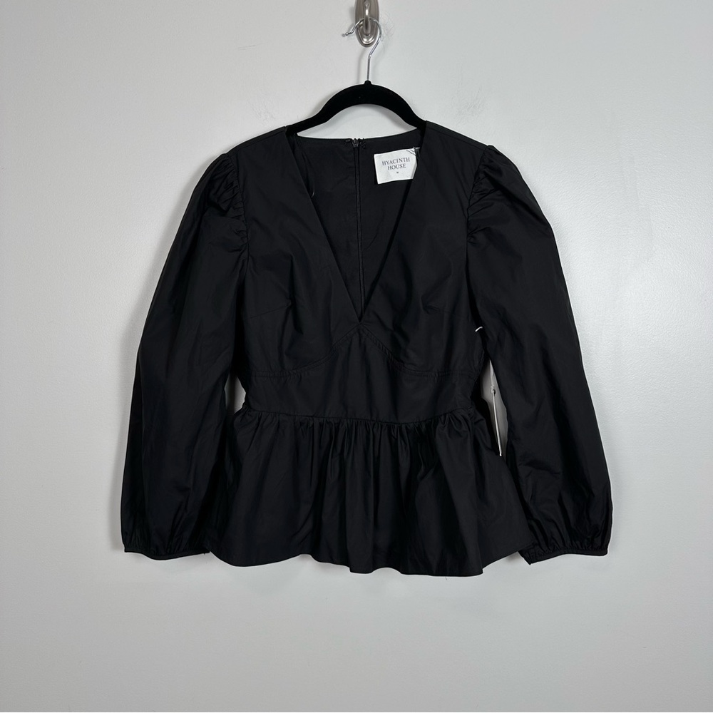 HYACINTH HOUSE Black Puff Sleeve Elaina Blouse - Picture 7 of 11